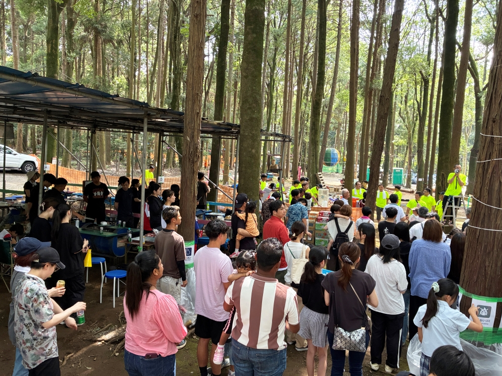 踏破会BBQ会場全体の様子