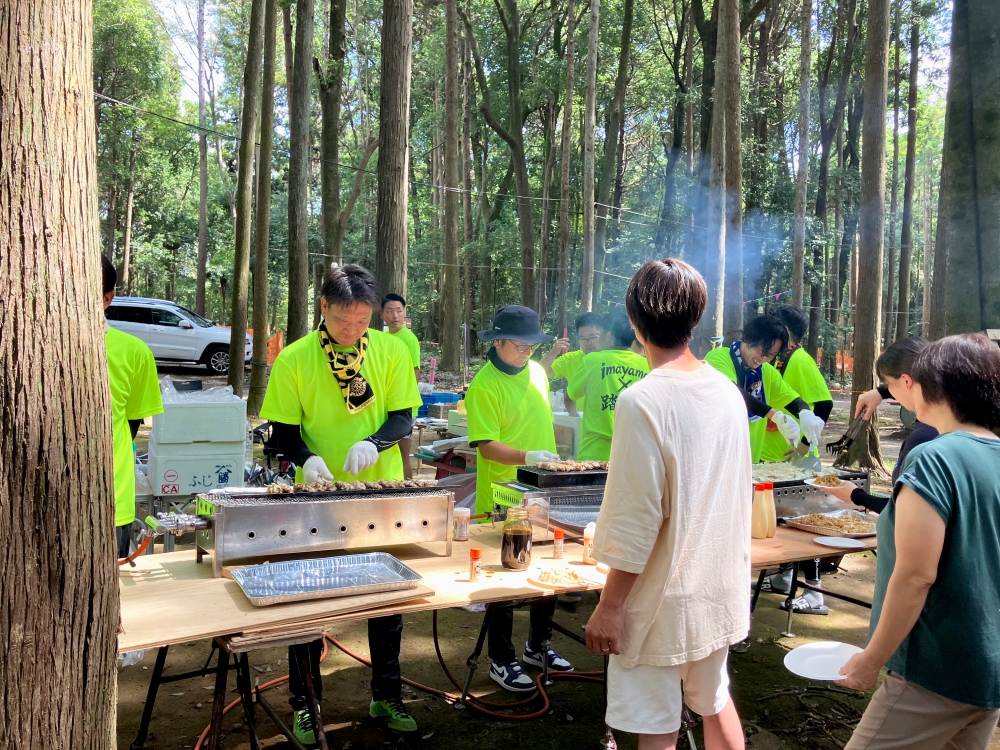 BBQイベントの屋台